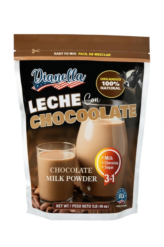 Leche con Chocolate 1 LB (Caja de 27 bolsas)